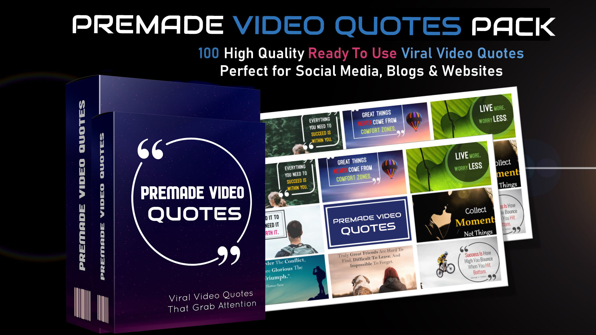 Premade video Quotes Display